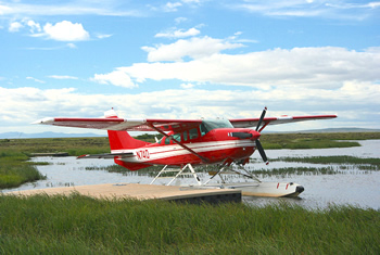red float plane